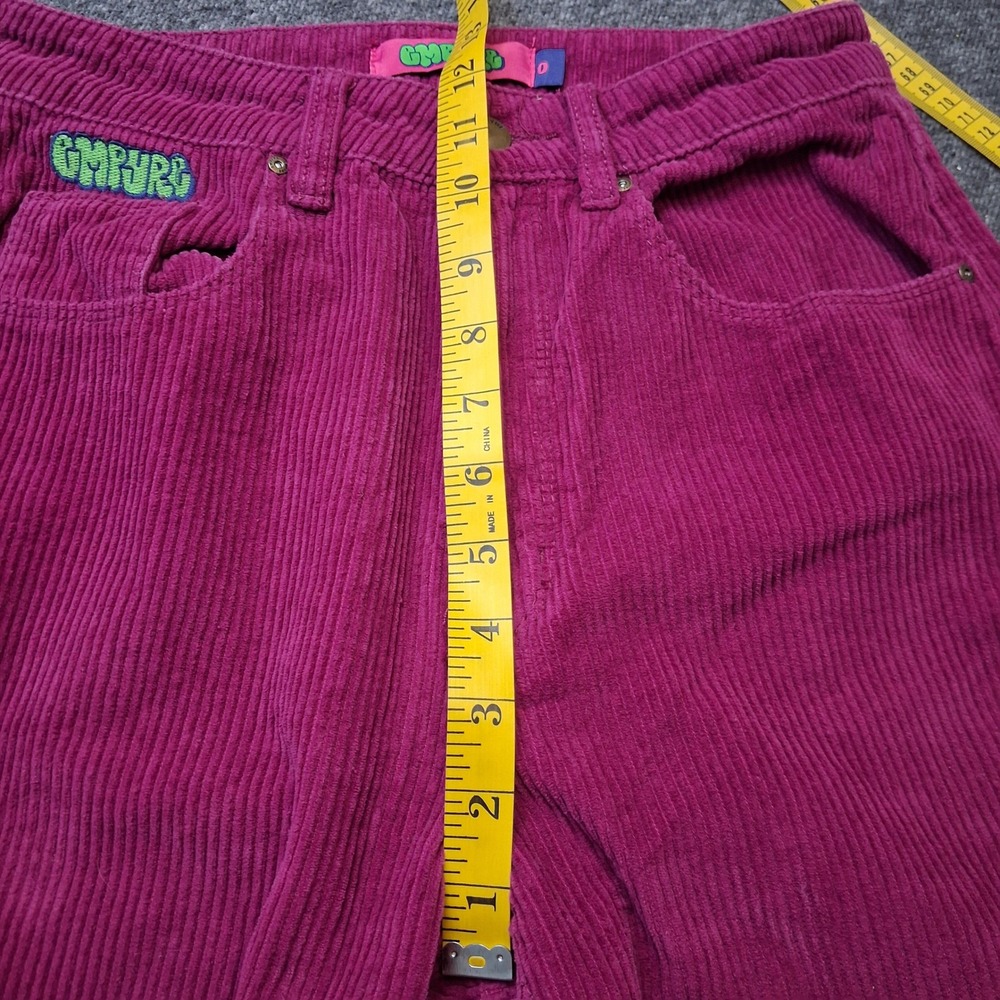 Empyre Tori Magenta Corduroy Pants Wide Leg High Rise Purple Womens Size 0 - Picture 7 of 15